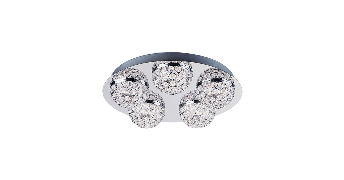 ET2 E31220-20PC Eclipse 5 Light 16" Wide Integrated LED Flush Mount ...