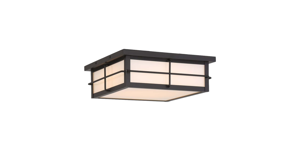 Eurofase Lighting 44270-018 Bensa 13" Wide Outdoor Square Flush Mount ...