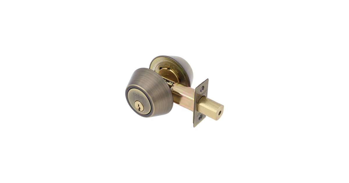 EZSet 231015 Double Cylinder Keyed Deadbolt with Solid