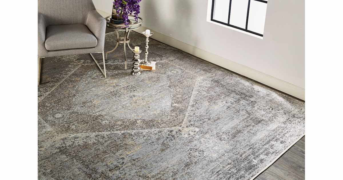 Tim Ferguson Rite Rug Feizy FZRG77339SM Mystic 10' X 13' Transitional Rectangle Area Rug From ...