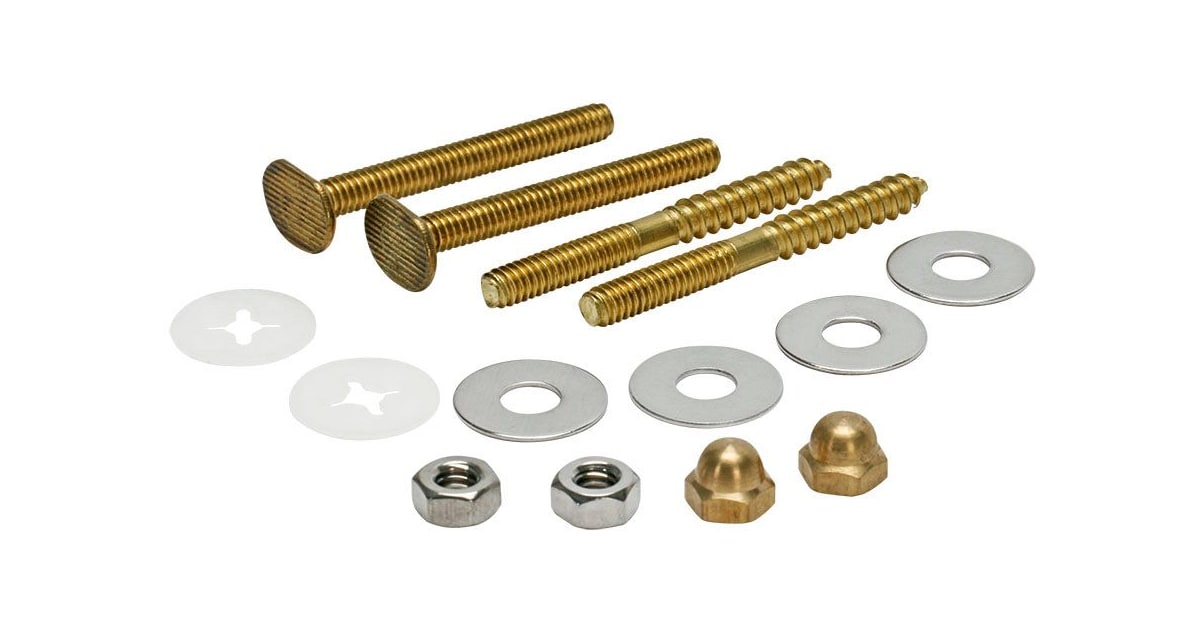 Fluidmaster 15543333 Toilet Bowl Bolts with Nuts