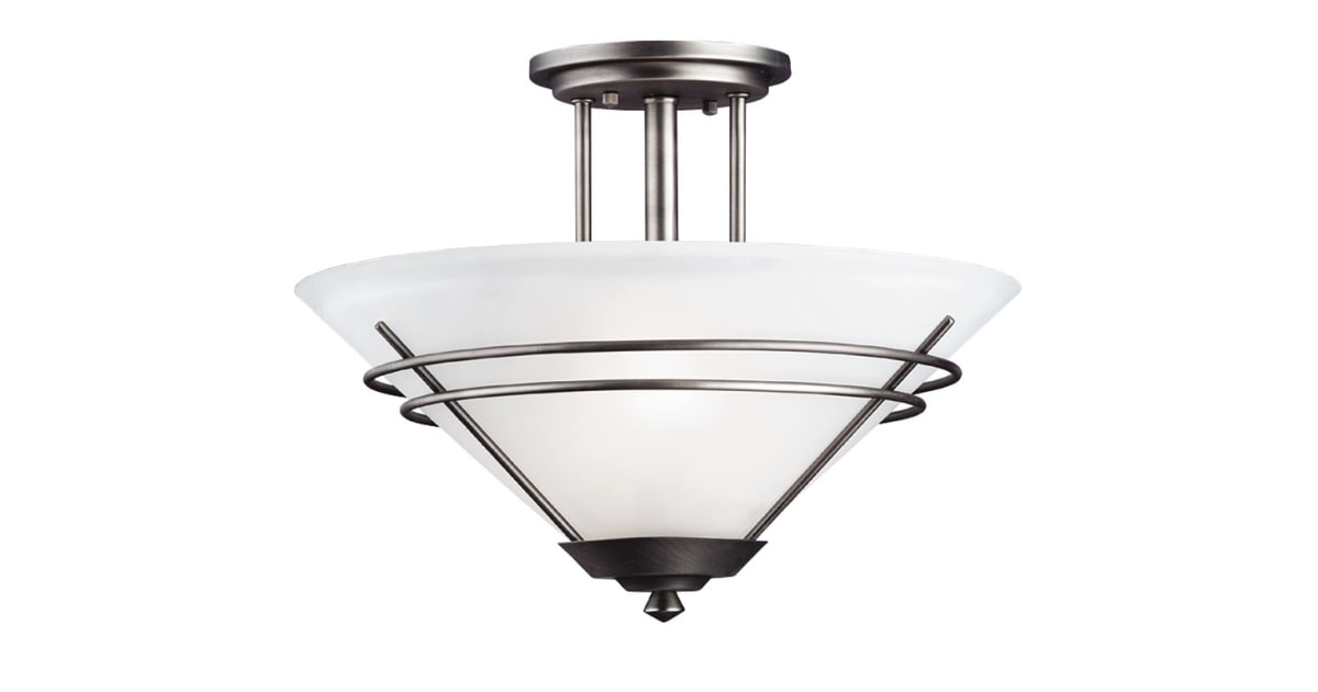 Forecast Lighting F106616 Contemporary / Modern Two Light SemiFlush