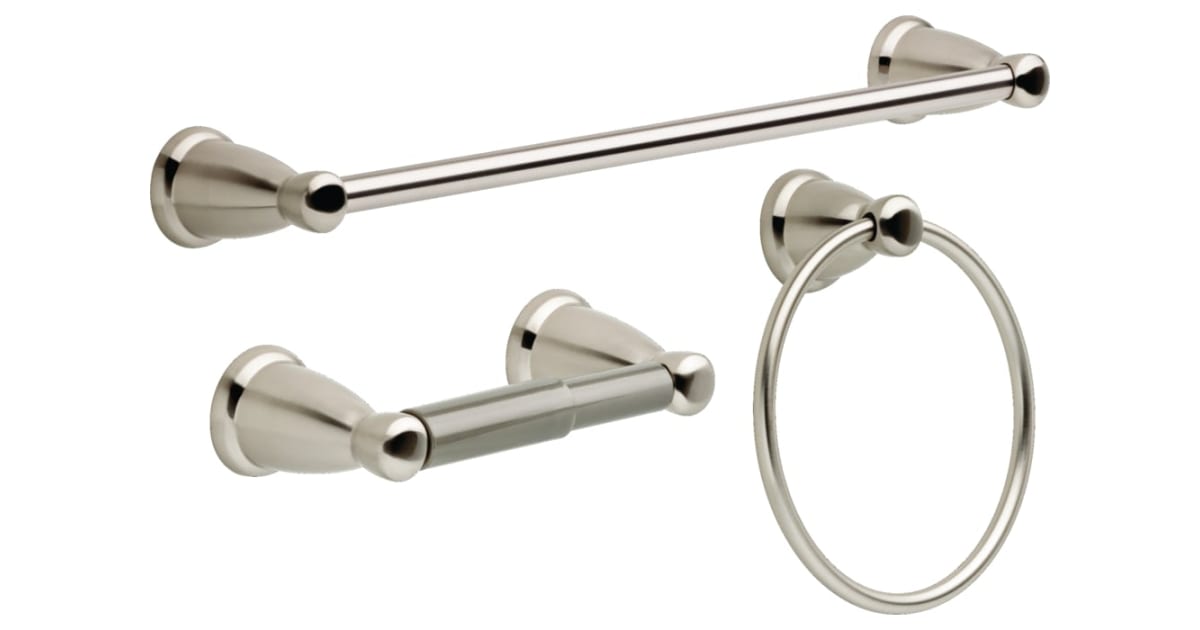 ファッションの KIN3PC-SN Brass Franklin 3-Piece Kit Accessory Bathroom 蛍光灯・電球