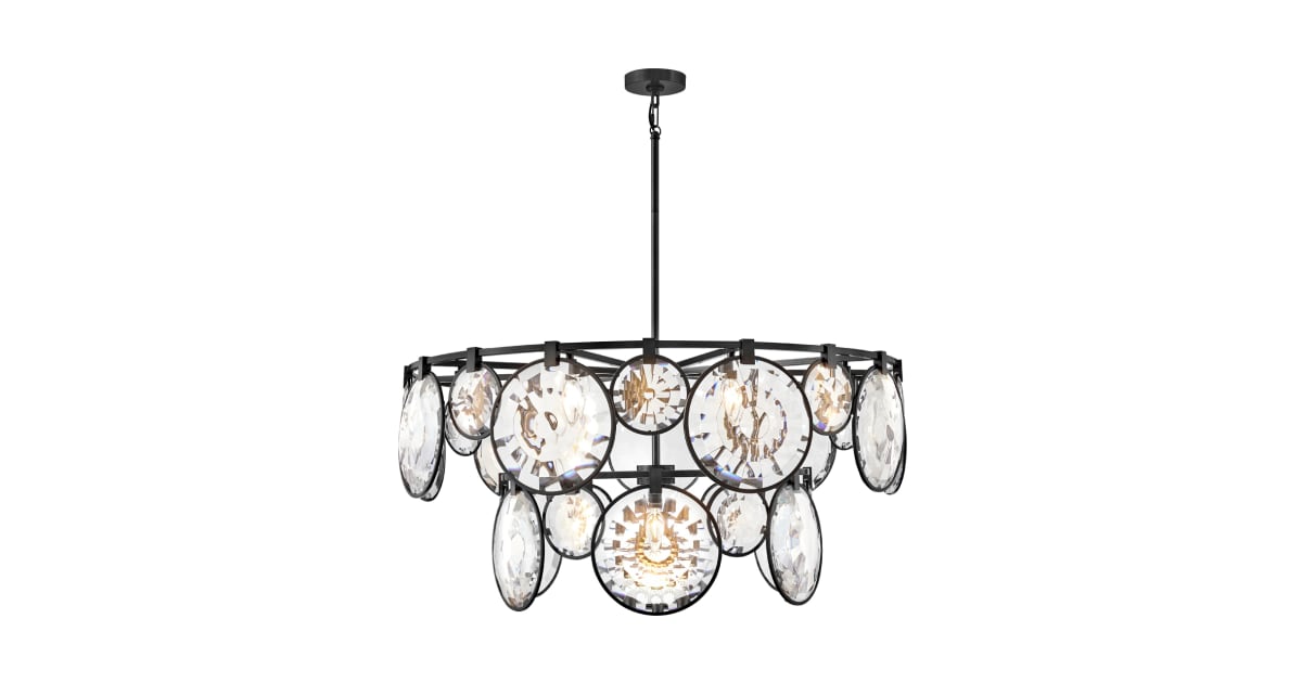 Fredrick Ramond FR31268BLK Nala 15 Light 40" Wide Crystal