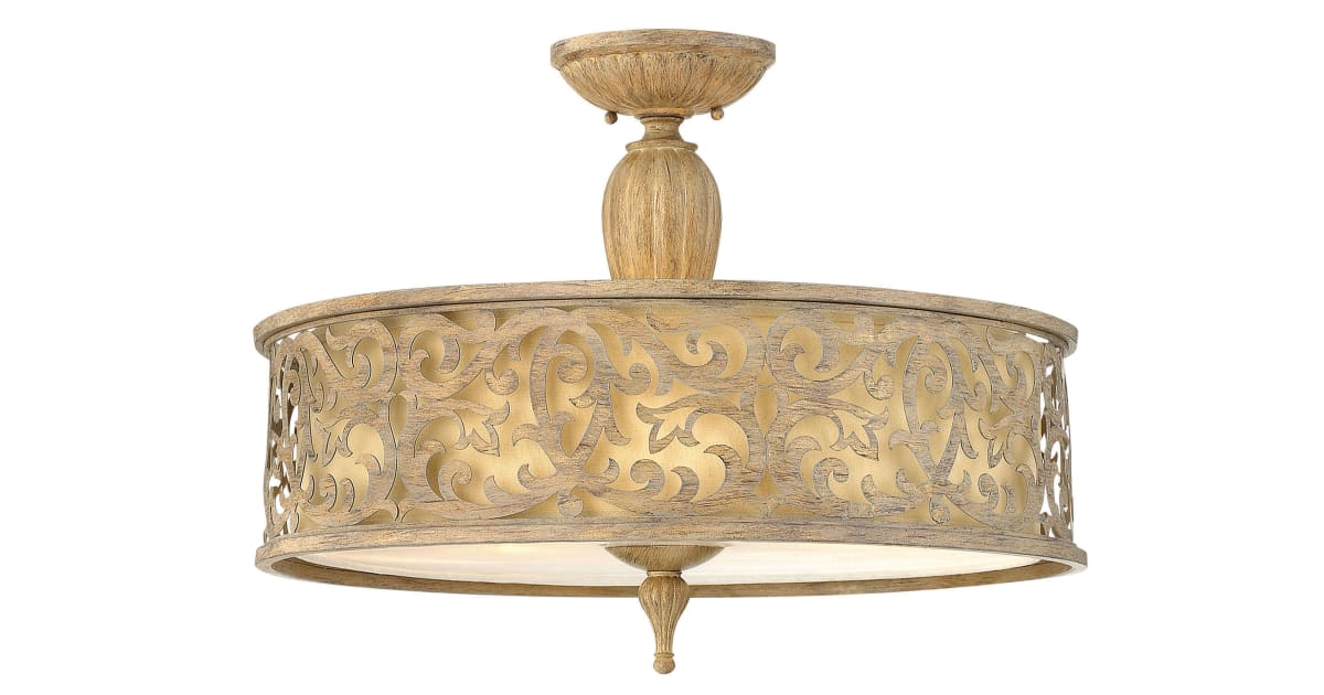 Fredrick Ramond FR44622BCH 3 Light SemiFlush Ceiling