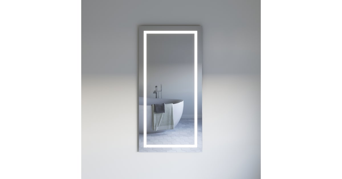 Fresca santo bathroom mirror with led lighting and mirror defogger cheap