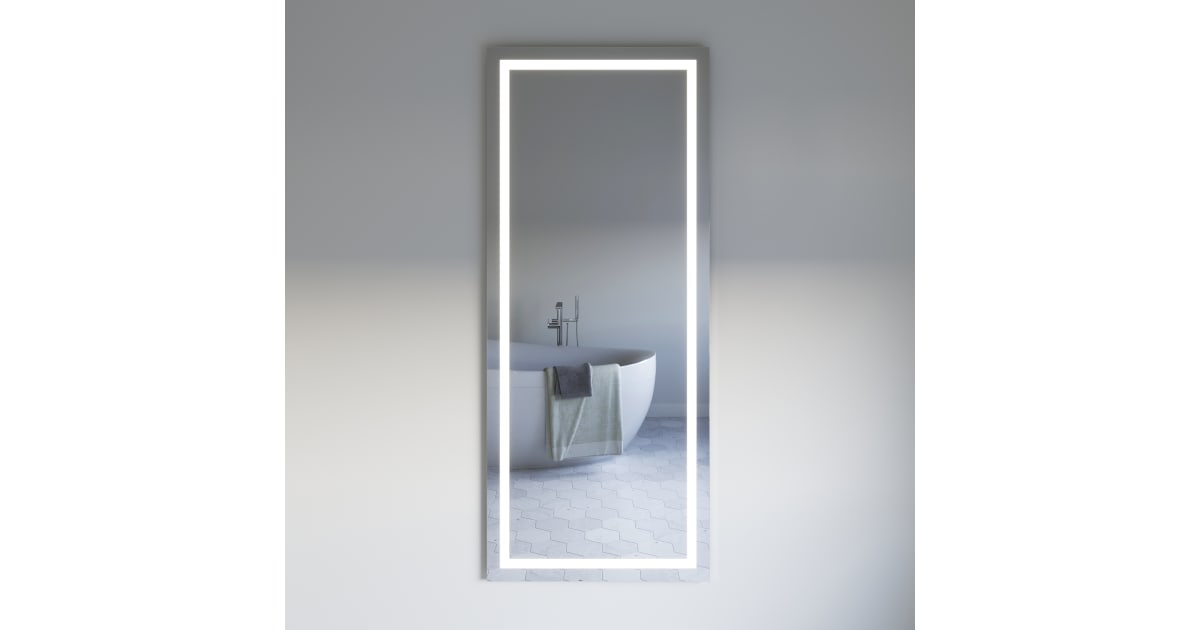 Fresca FMR027230 Santo 30" W x 71" H Modern Rectangular Aluminum ...