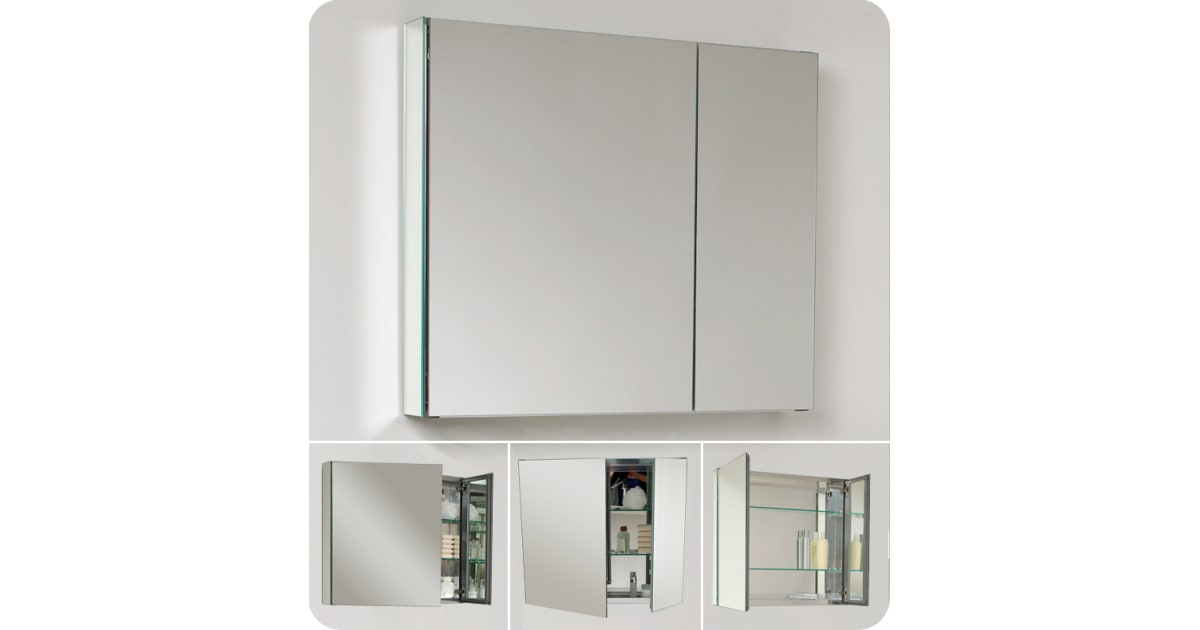 Fresca FMC8090 30" Double Door Frameless Medicine