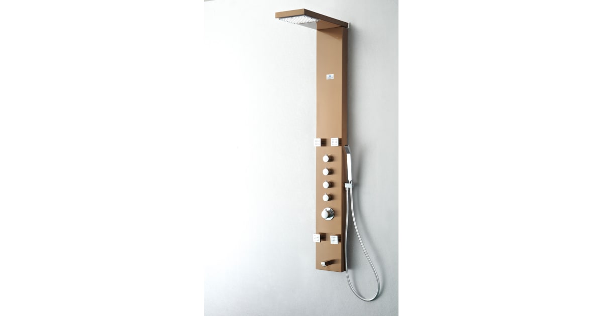 Fresca FSP8006BB Verona Five Handle Shower Panel