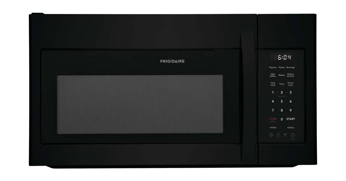 Frigidaire FMOS1846BB 30 Inch Over-The-Range Microwave with 1.8 cu