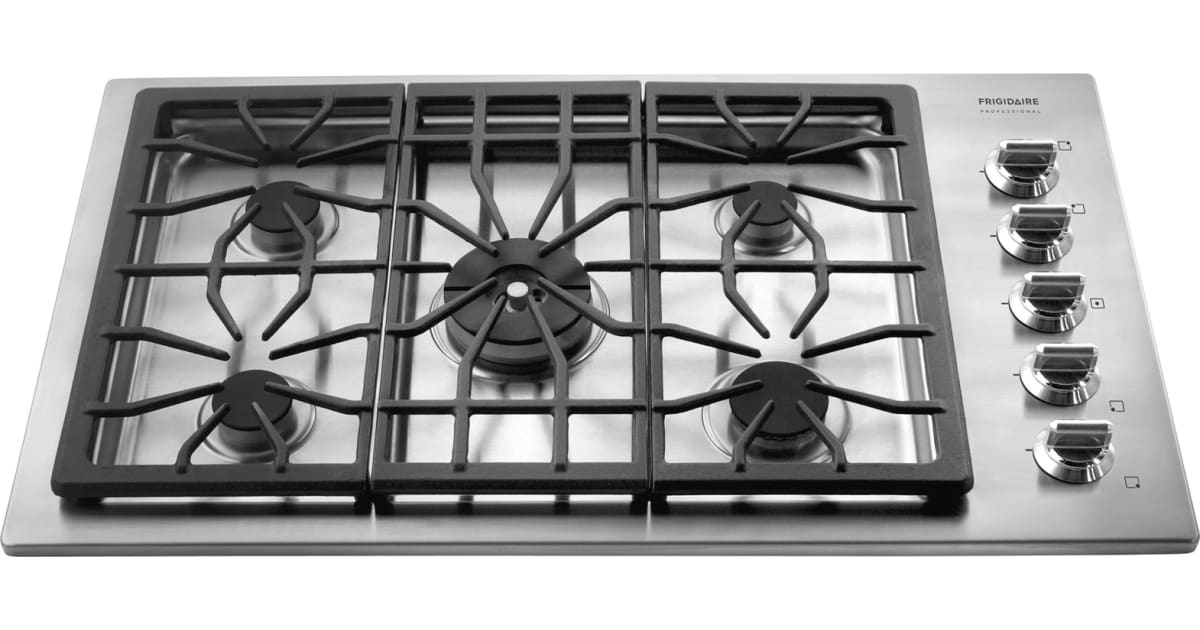 Frigidaire FPGC3685KS 36" 5 Burner Gas Cooktop with