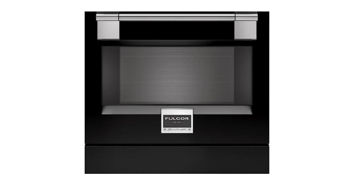 Full Kit Ranges Fulgor Milano PDRKIT36BK 36 Inch Wide Door Color Kit for 600 Series Pro ...