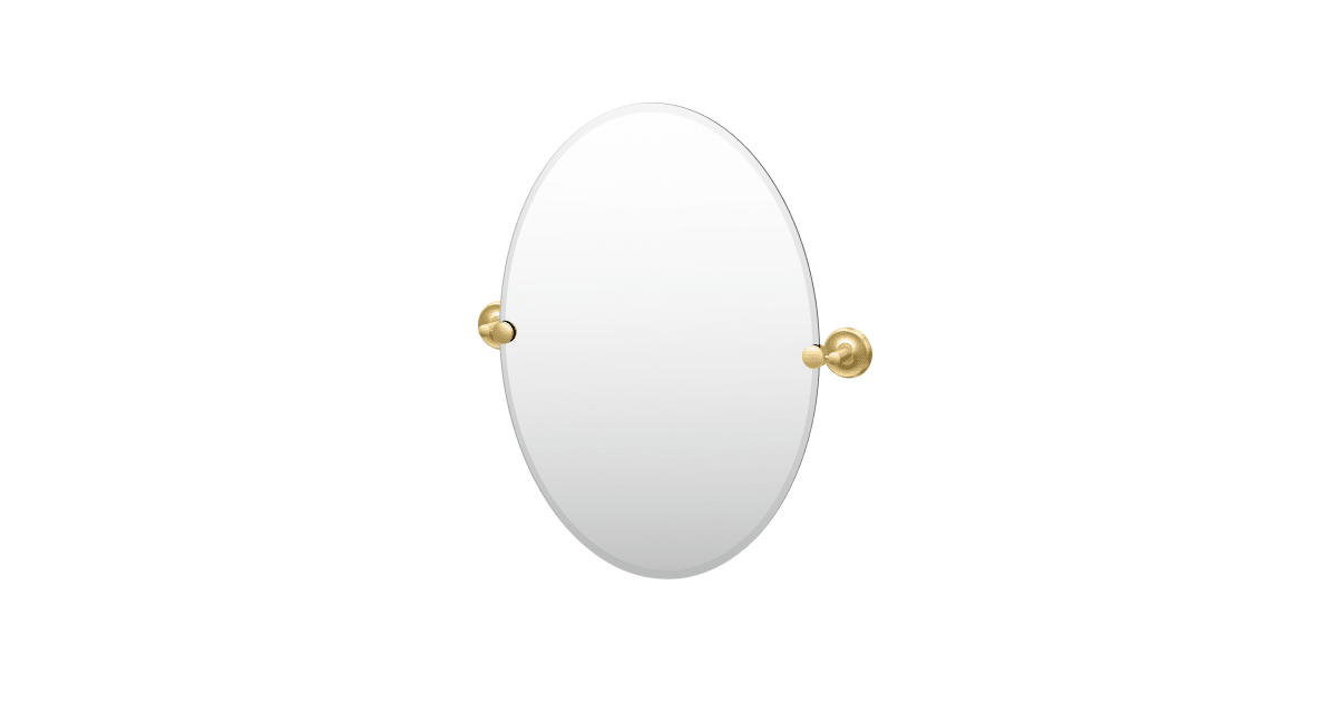Gatco 5059 Designer II 19-1/2" W x 26-1/2" H Oval Frameless Bathroom ...