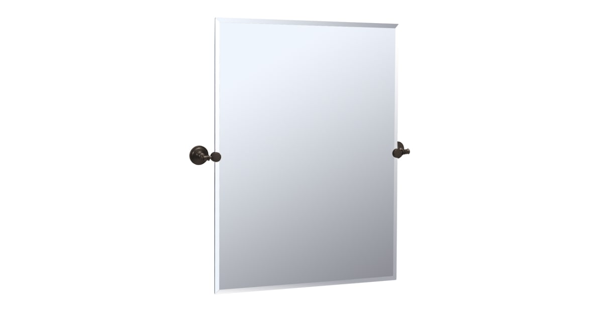 GATCO 4689SM Specchio Rettangolare Piccolo Da Parete Per Bagno | Design Coordinato E Inclinabile
