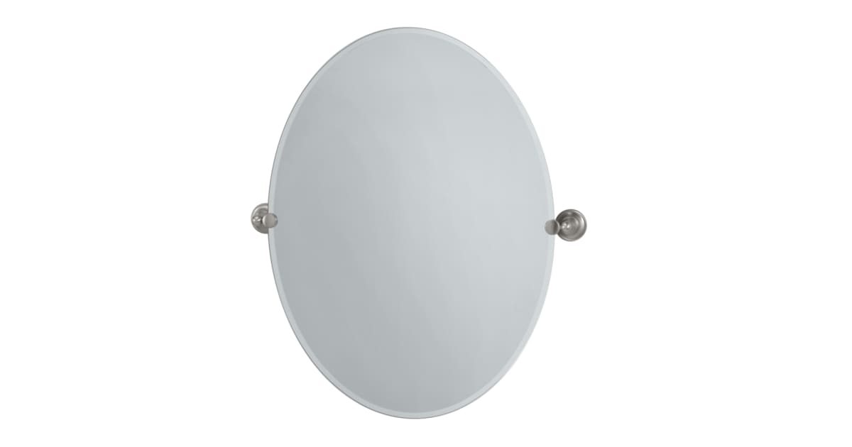 Gatco 4339LG Large Oval Mirror from the Tiara Series