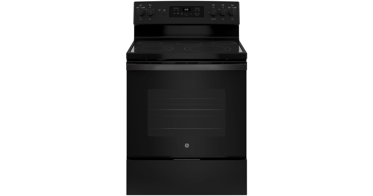 GE JB655DKBB 30 Inch Wide 5.3 Cu. Ft. Free Standing