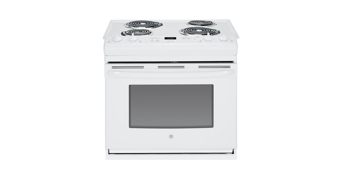 GE JDS28DFWW 30 Inch 4.4 Cu. Ft. Drop In Range with Coil