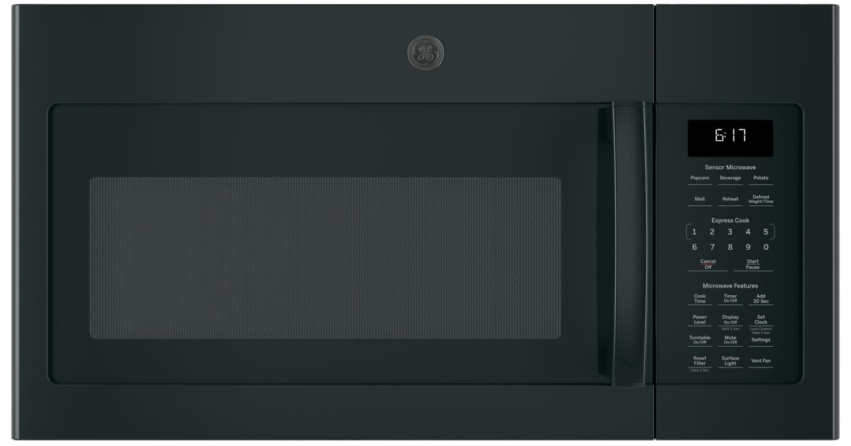 Ge black slate over sale the range microwave