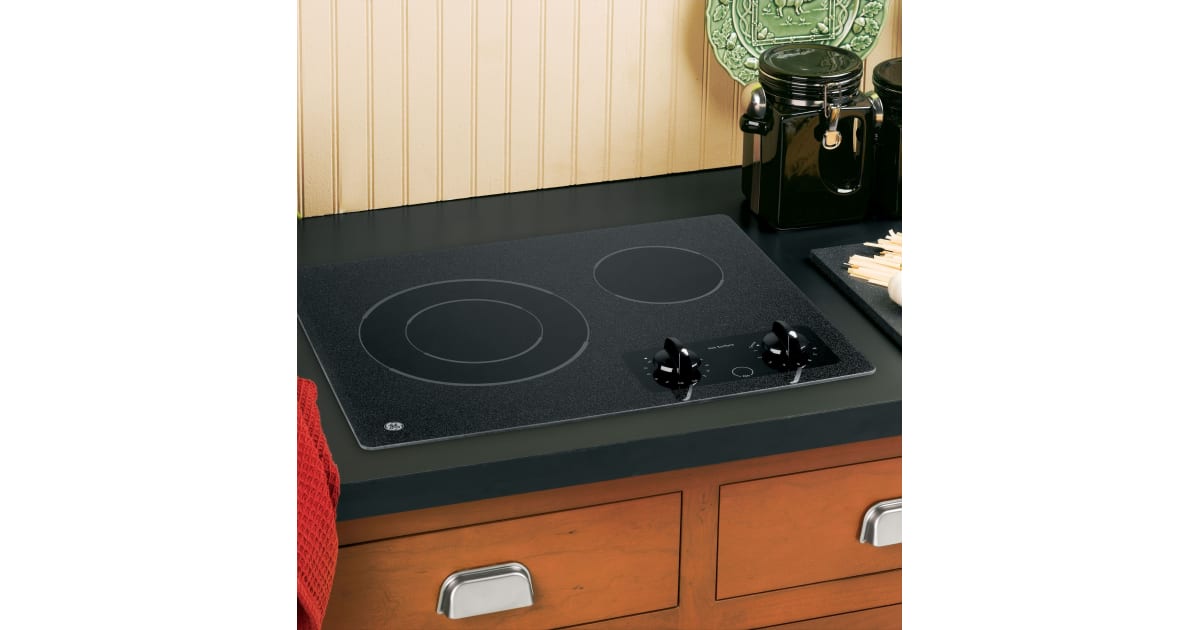 GE JP256BMBB 21" Electric Radiant Cooktop with Ceramic