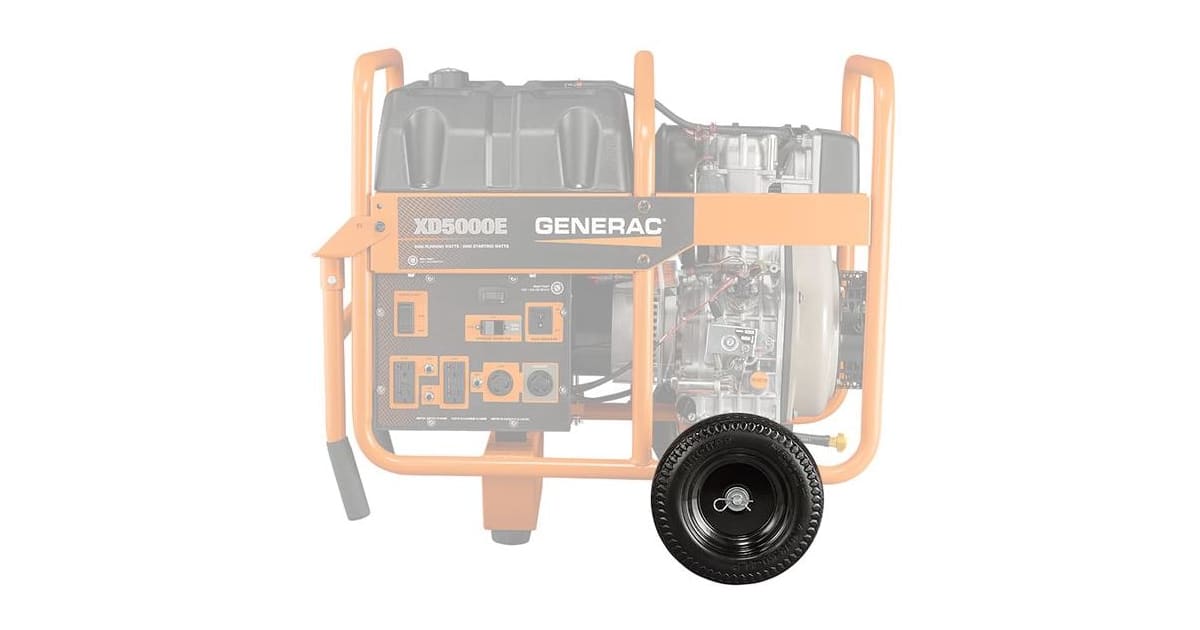 Generac 6910-0 Mobility Kit XD5000E Portable Diesel Generators ...