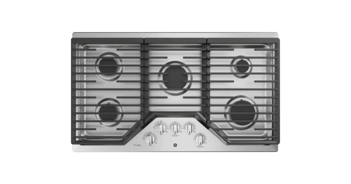 GE Profile PGP7036SLSS 36" BuiltIn Gas Cooktop with