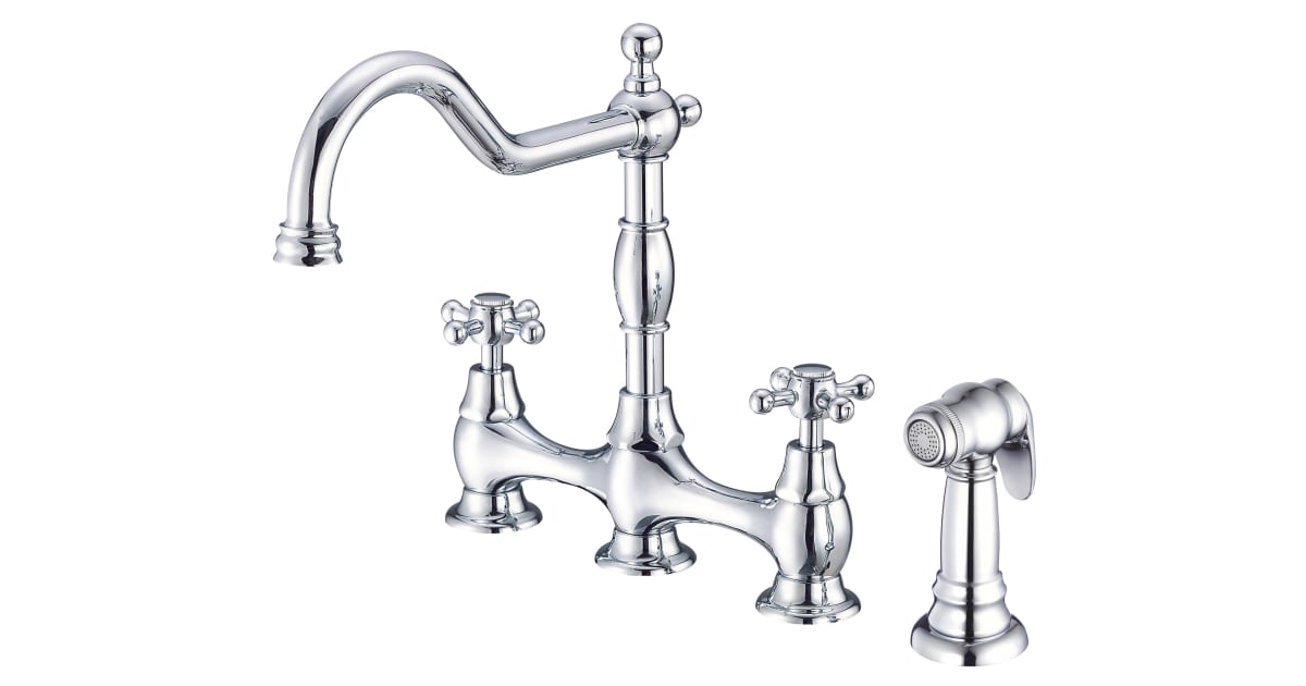 Gerber D404457 Opulence Kitchen Faucet with Metal Side