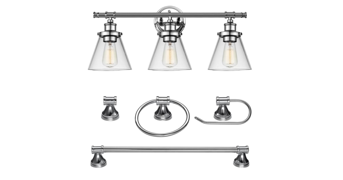 Globe Electric 51234 Parker Bathroom Vanity Set 3 Light