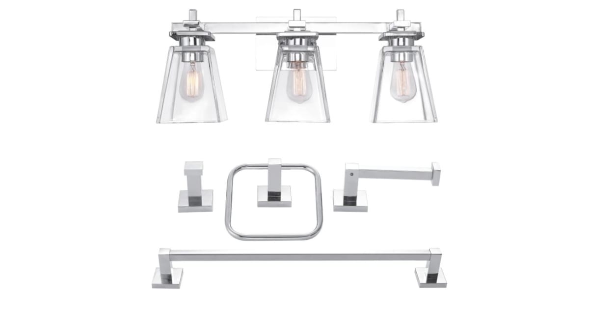 Globe Electric 51413 Yorke 5 Piece AllInOne Bathroom Set