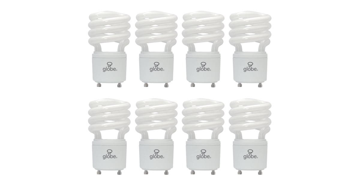 Globe Electric 01142 Pack of (8) 13 Watt (60 Watt equivalent) Enersaver ...