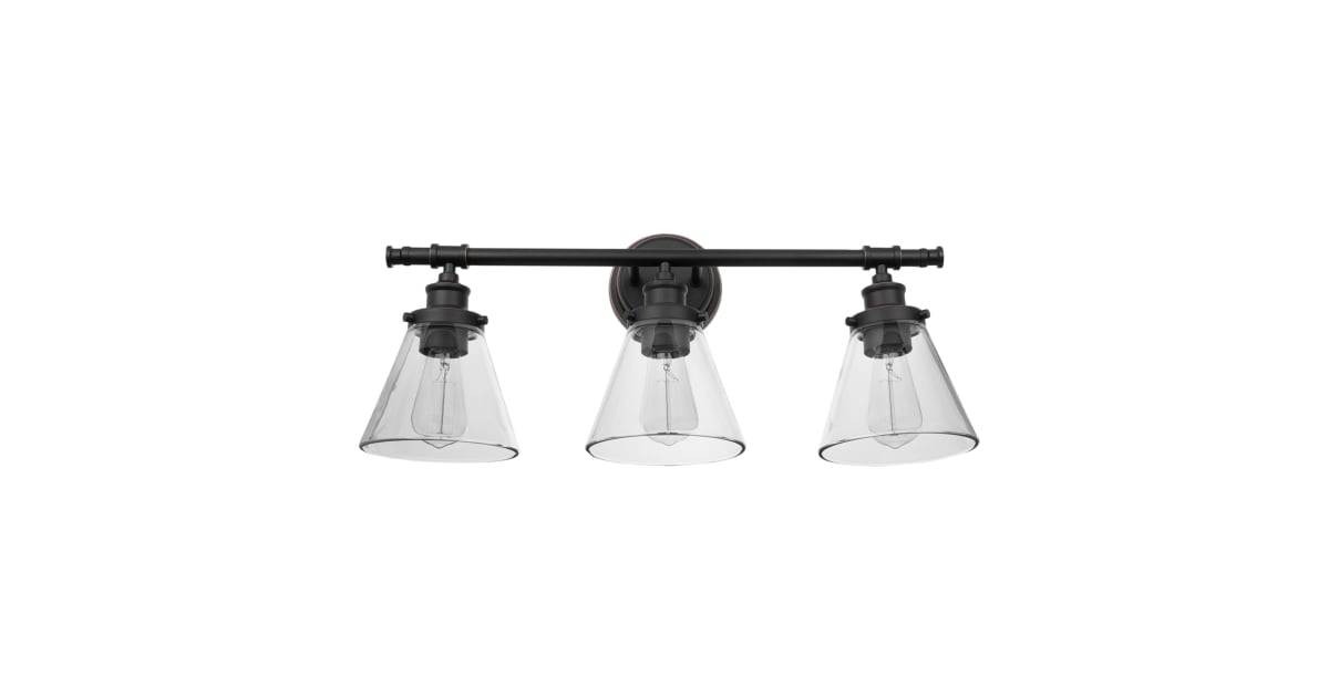 Globe Electric 51411 Parker 3 Light 25" Wide Bathroom