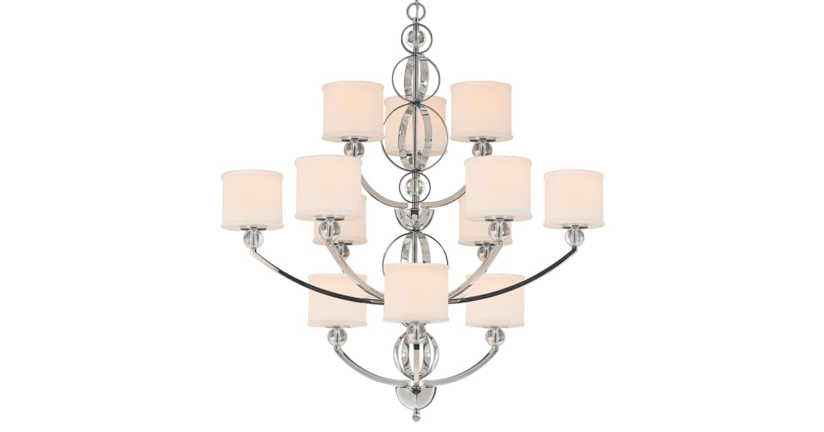 Golden Lighting 1030-363 CH Modern Three Tier Chandelier from the ...
