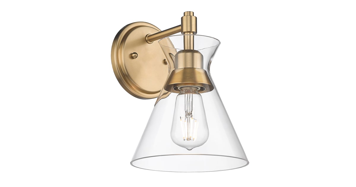 Golden Lighting 05111W BCBCLR Malta 10" Tall Bathroom