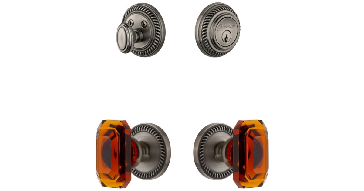 Grandeur 828597 Newport Solid Brass Single Cylinder Keyed