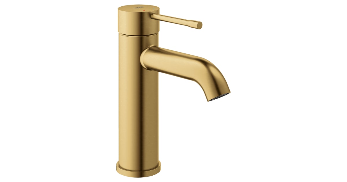 Grohe Essence Waschtischarmatur – Einhebelmischer, Gebürstetes Nickel, SilkMove