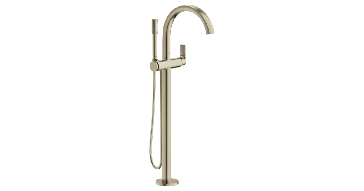 Grohe 29302EN0 Defined Floor Mounted Tub Filler with Built-In Diverter ...