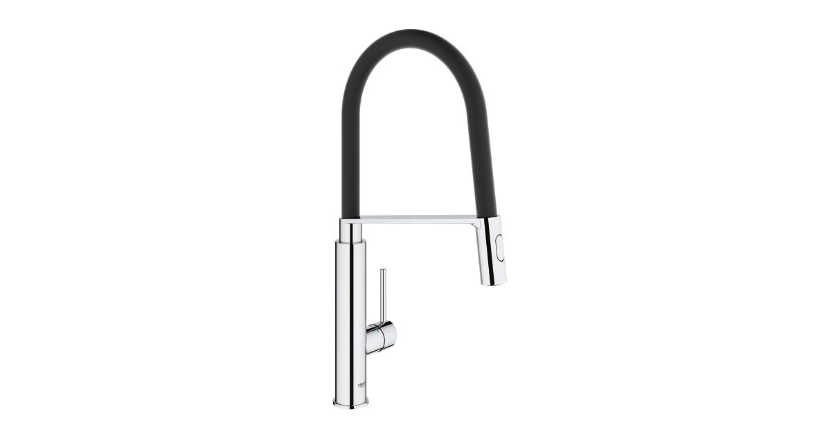 Grohe Blue Professional the NEW single-lever kitchen mixer tap, with  pull-out spout, with filter function chrome
