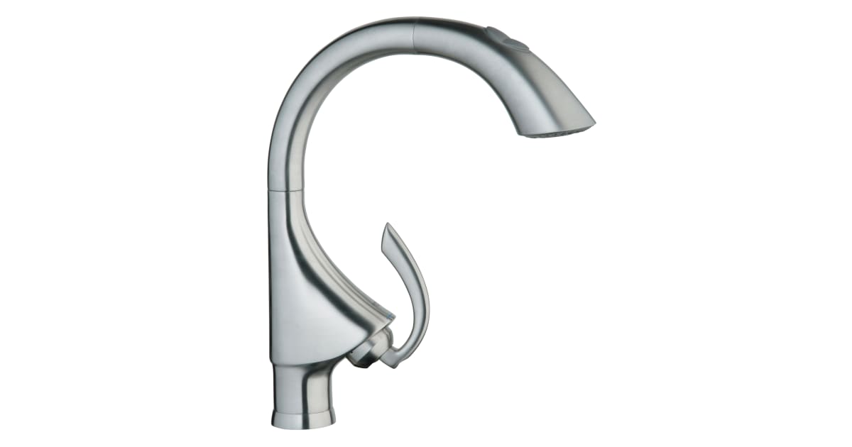 Grohe 32071SD0 K4 PullOut HighArc Kitchen Faucet with