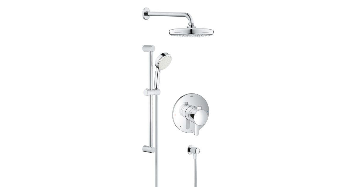 Grohe 35051001 Europlus Shower Trim Package with Single