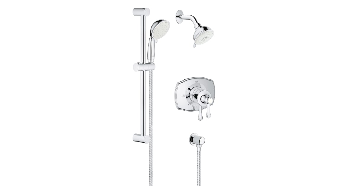 Grohe 35053001 Tempesta Rustic Shower Trim Package with