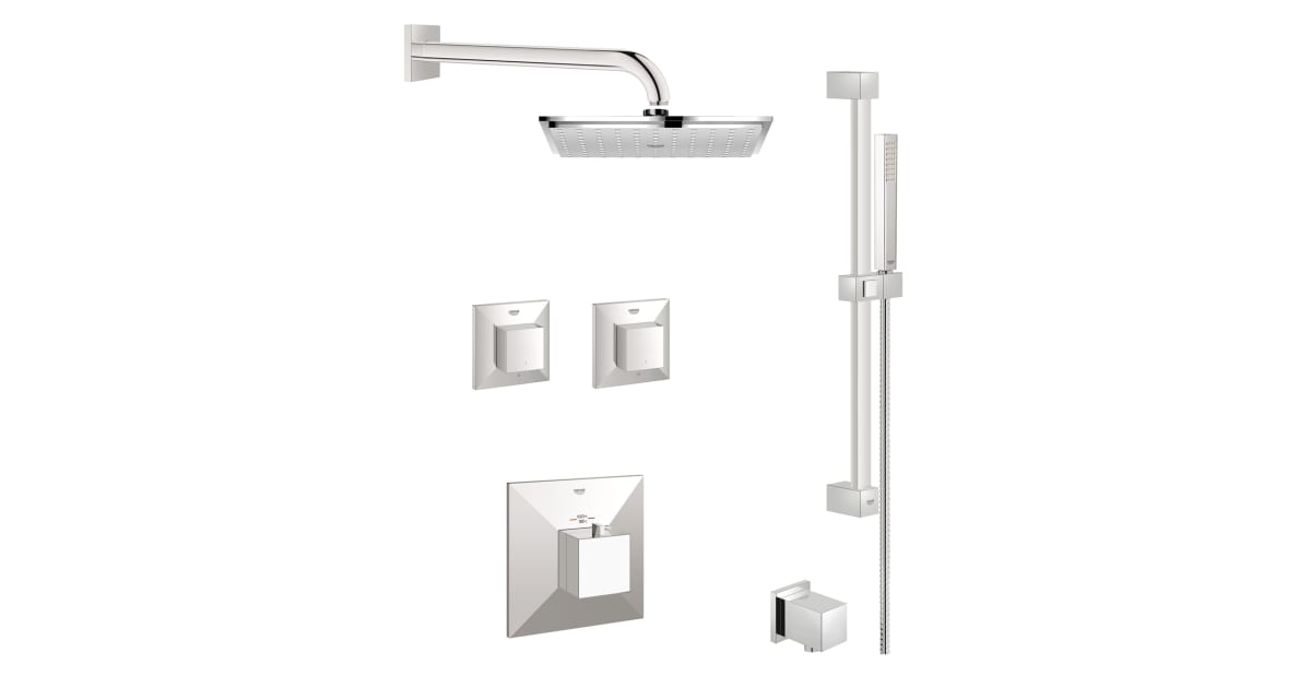 Grohe A 07 R Grohe GSS-Allure-CTH-07-000 Allure Brilliant Thermostatic Shower System ...