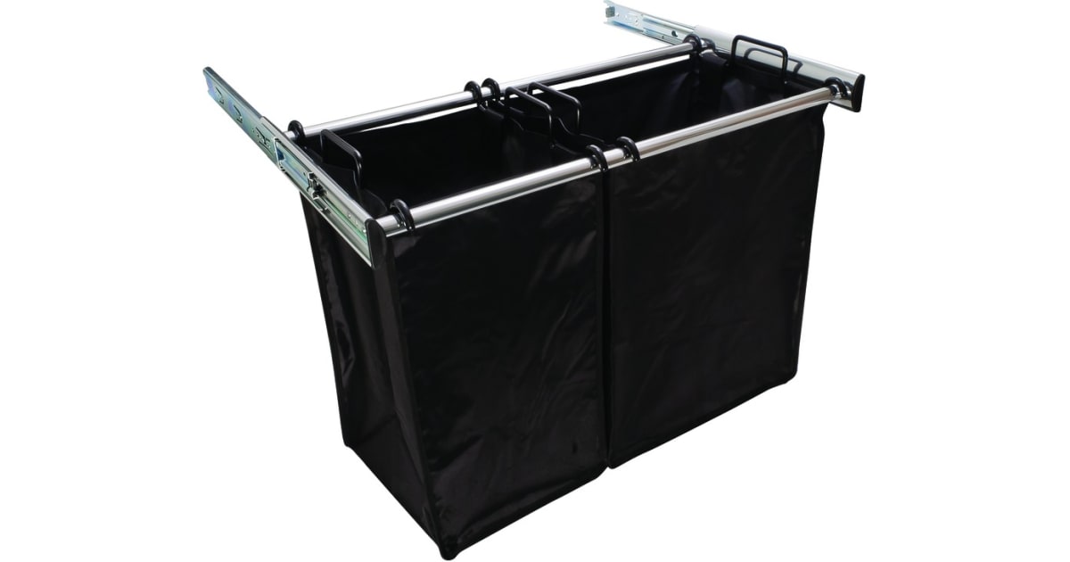 Hafele 807.52.235 30 Inch Wide Double Pull Out Hamper with