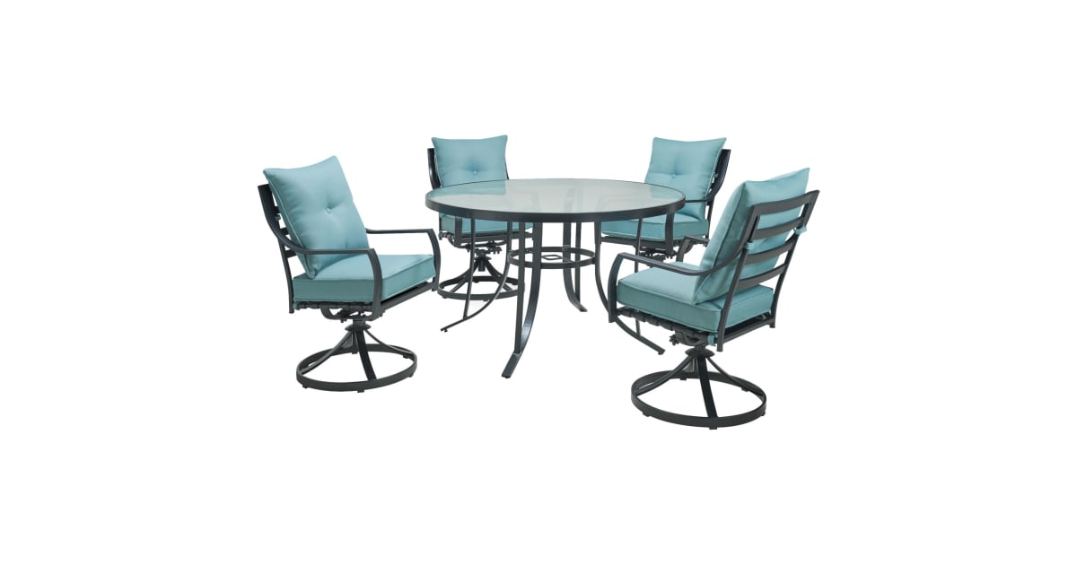 Hanover LAVDN5PCSWRD-BLU Lavalette -PC Steel Framed Olefin