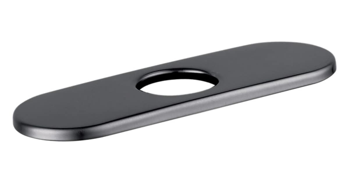 Hansgrohe 6-Inch Base Plate For Modern Single-Hole Bathtub Faucets – Chrome, Solid Metal, Model 04565000
