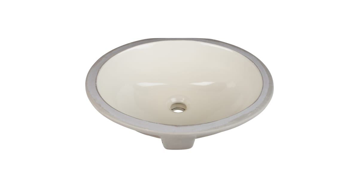 Hardware Resources H8809 171/2" Oval Porcelain Undermount