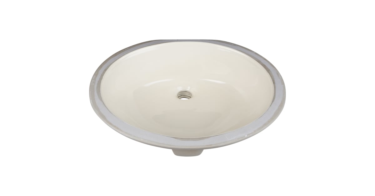 Hardware Resources H8810 19-11/16" Oval Porcelain Undermount Bathroom ...