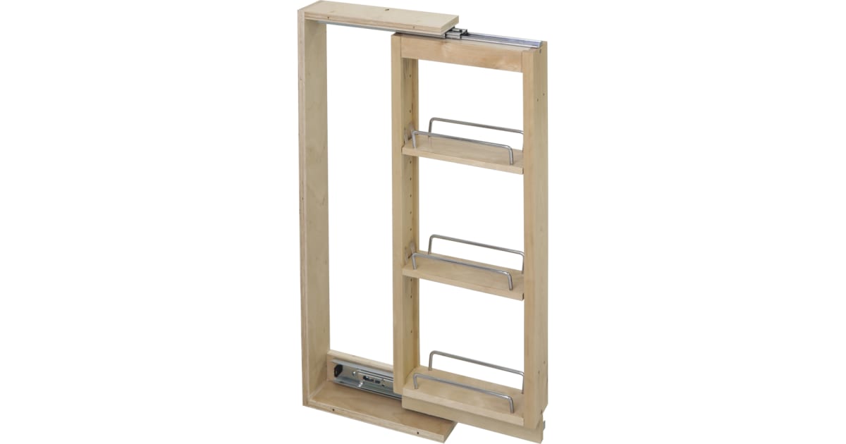Pull out sales spice rack hardware