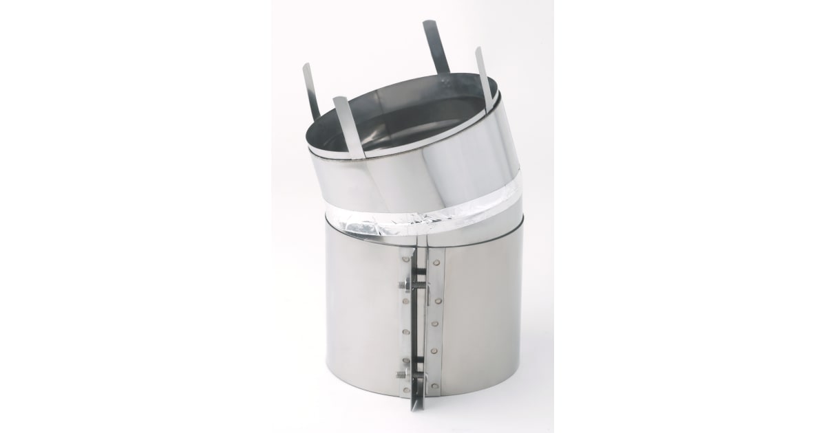 HeatFab CCA26E15 26" SafT Vent CI+ 15° Elbow