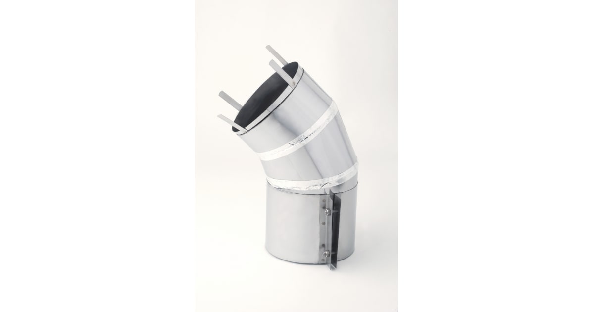 HeatFab CCA06E45 6" SafT Vent CI+ 45° Elbow