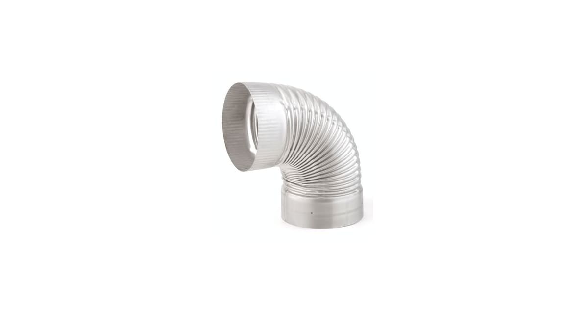 HeatFab 3614AR 6 Inch 90 Degree Crimped Elbow