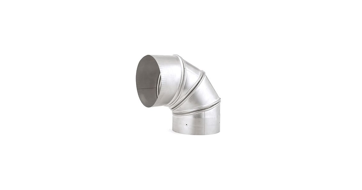 Heat-Fab 3515AR 5 Inch 90 Degree Non-Crimped Elbow | Ferguson Home
